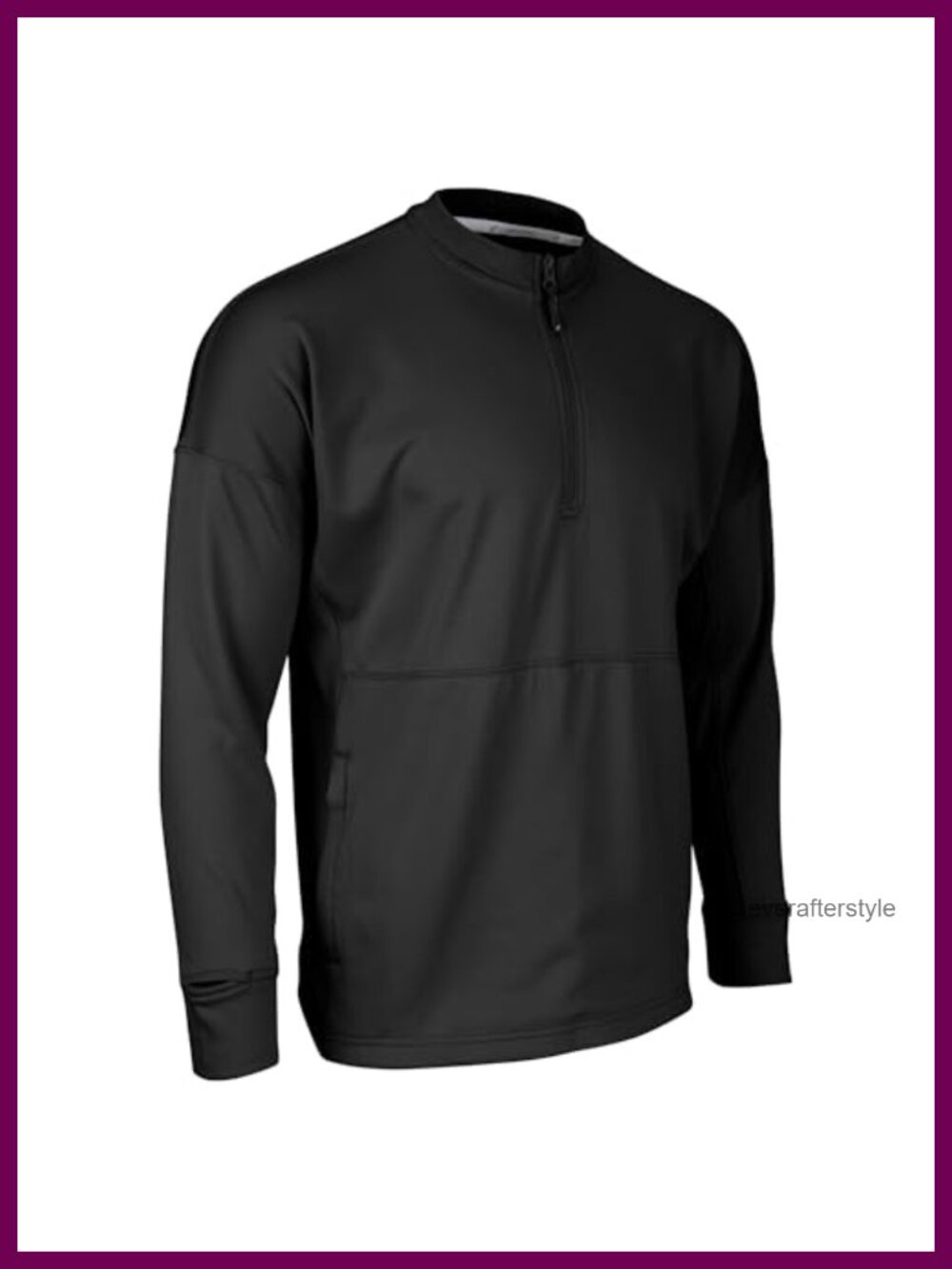CHAMPRO Lineup Fleece 1/4 Zip Crew Sweatshirt Pullover Men's Polyester